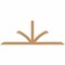 Ekena Millwork Richland Smooth Timber Gable Bracket, Western Red Cedar, 84"W x 31"H x 1 1/2"D x 3 1/2"F, 9/12 Pitch GBW084X31X0204RIC00SWR - alternate 1